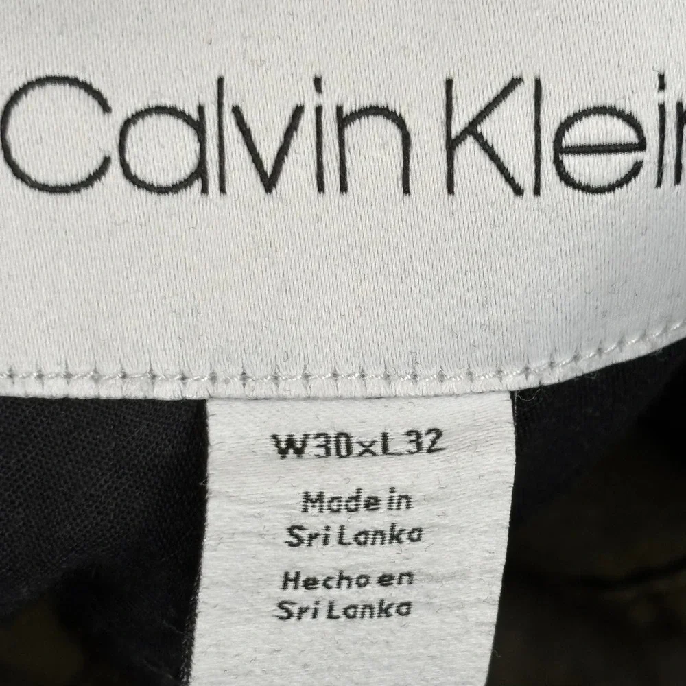 Calvin Klein Mens Authentic Five Pocket Slim Fit Pants Olive Brown Chinos 34x32
